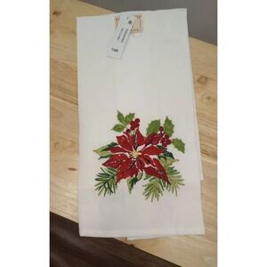 NWT embroidered Christmas towel